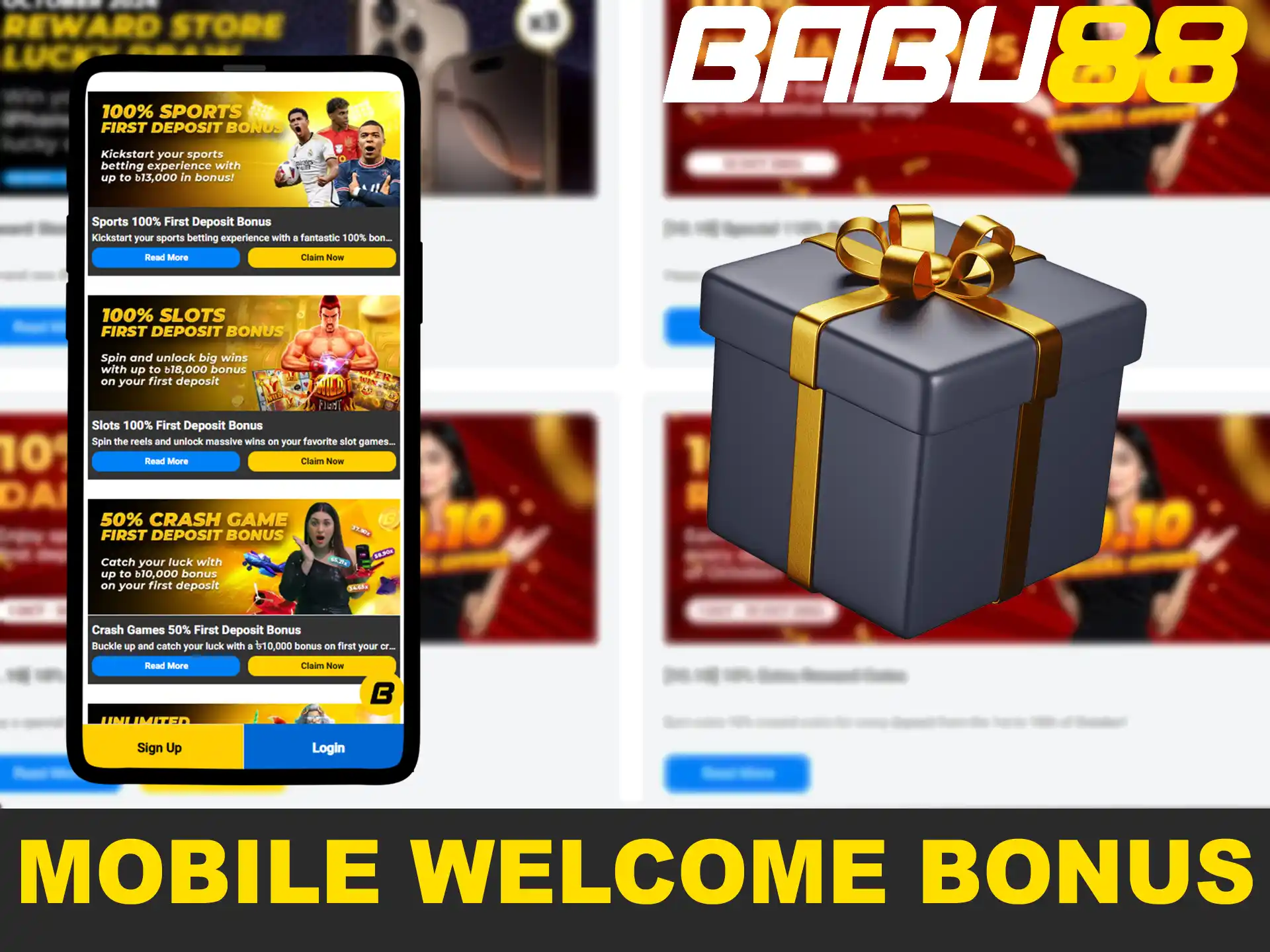 Bonuses in Babu88 mobile app